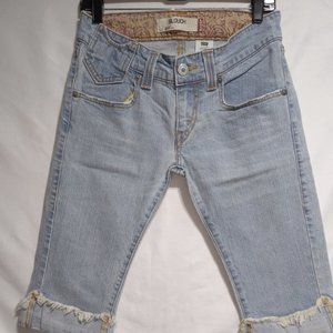 LEVI'S SLOUCH 504 WOMEN'S CAPRI JEAN SHORTS SIZE 7